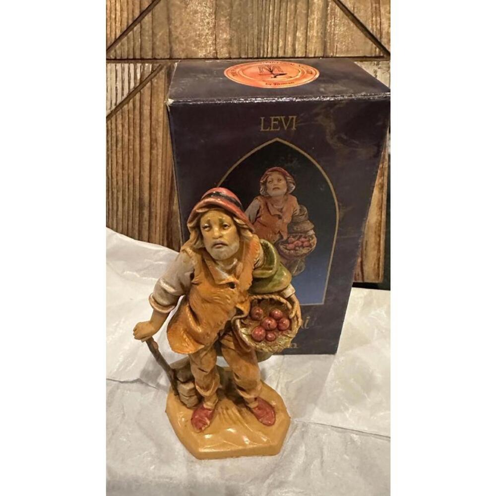 Fontanini LEVI the VILLAGER Heirloom Nativity 5" Figurine‎ Italy w/Box 1995